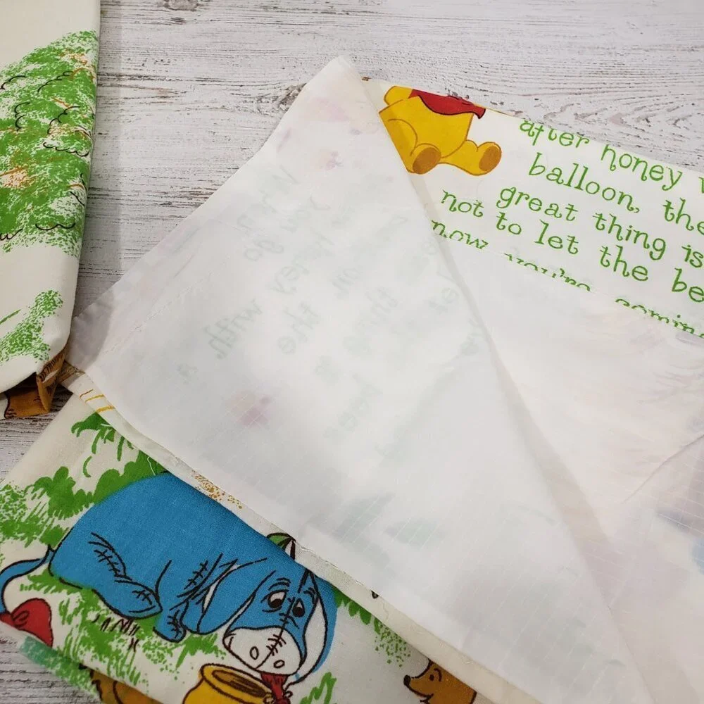 Vintage Disney Winnie the Pooh Curtain Panels
